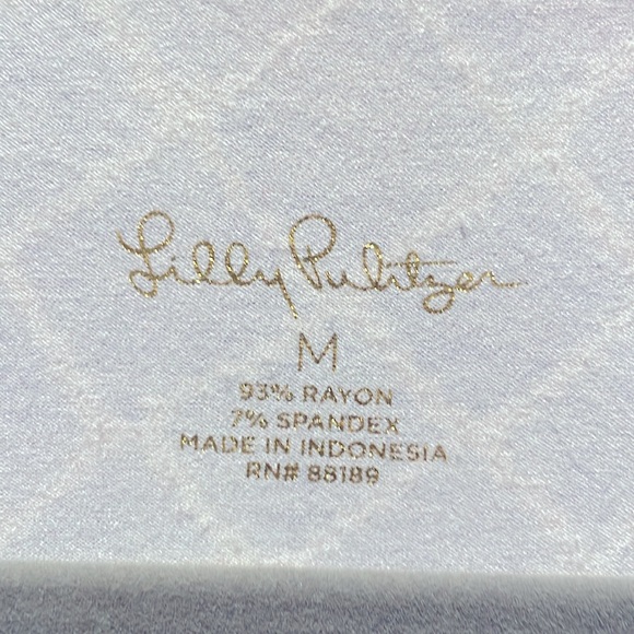 Lilly Pulitzer | UPF 50+ Ansley Polo Dress | Blue Grotto Tide Up | Sz M - Picture 4 of 5